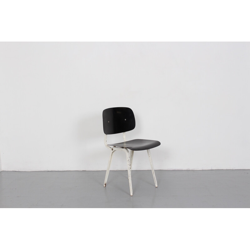 Black Revolt chair by Friso Kramer for Ahrend De Cirkel - 1950s 