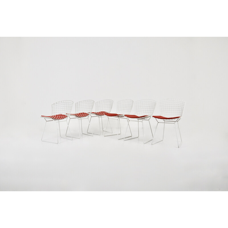 Lot de 6 chaises vintage par Harry Bertoia pour Knoll, 1960