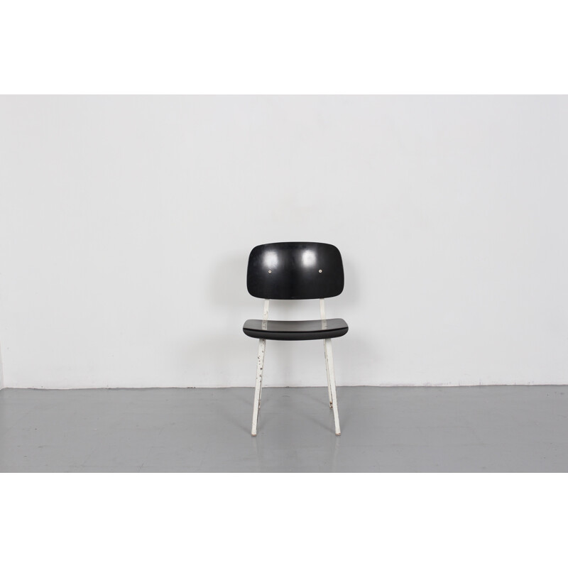 Black Revolt chair by Friso Kramer for Ahrend De Cirkel - 1950s 