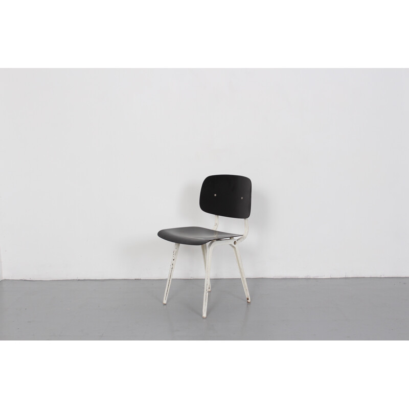 Black Revolt chair by Friso Kramer for Ahrend De Cirkel - 1950s 