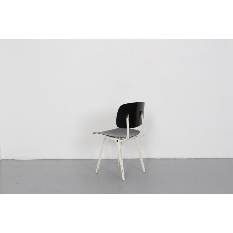 Black Revolt chair by Friso Kramer for Ahrend De Cirkel - 1950s 