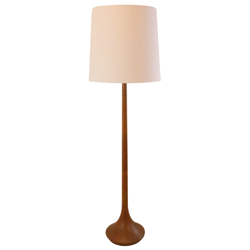 Lámpara de pie vintage danesa de teca