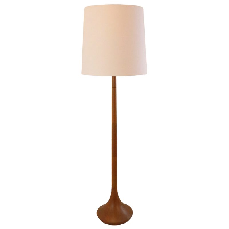 Vintage Danish teak floor lamp