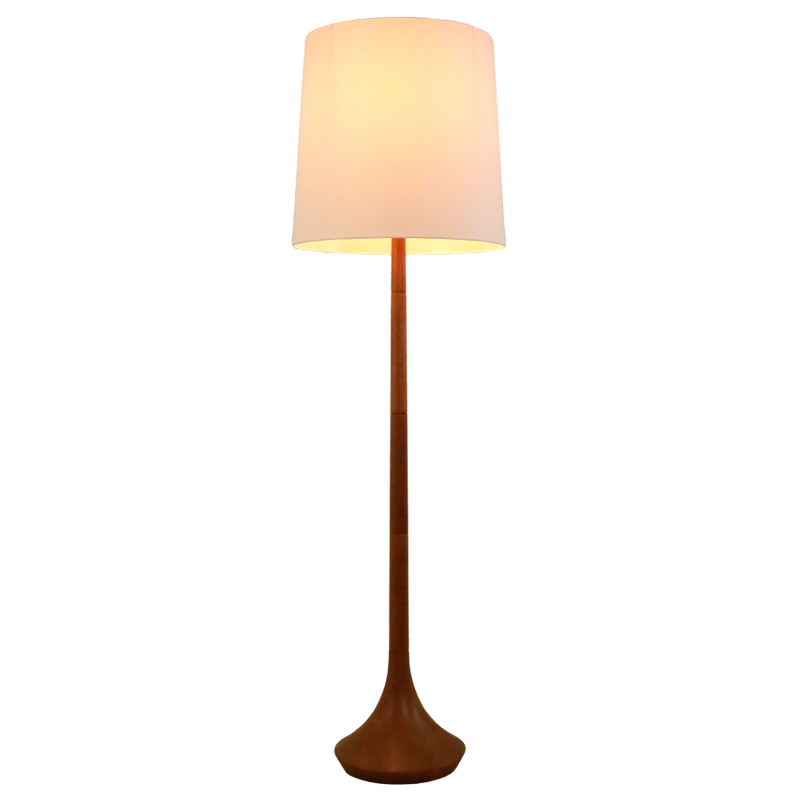 Dänische Vintage-Stehlampe aus Teakholz