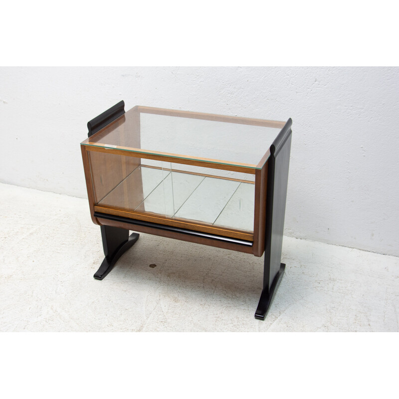 Vintage Art Deco glazed bar by Jindrich Halabala, Czechoslovakia 1930s