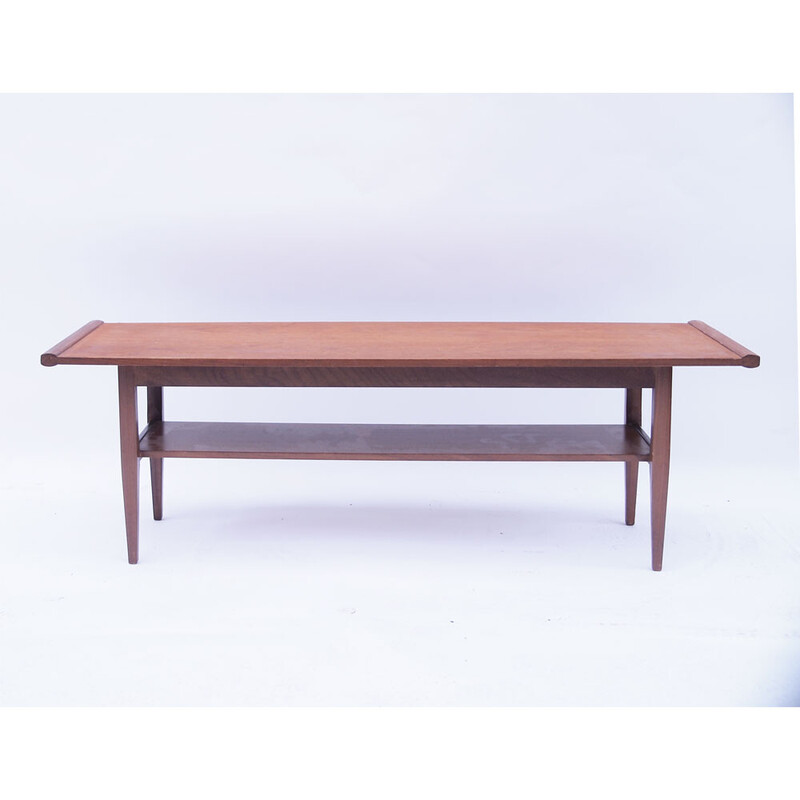 Mesa de centro escandinava de doble tablero, 1960