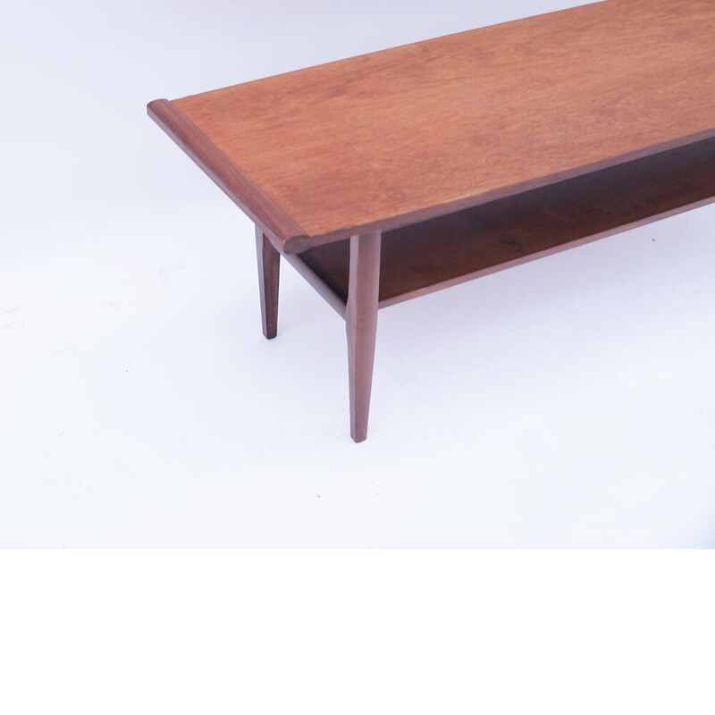 Table basse scandinave vintage à double plateau, 1960