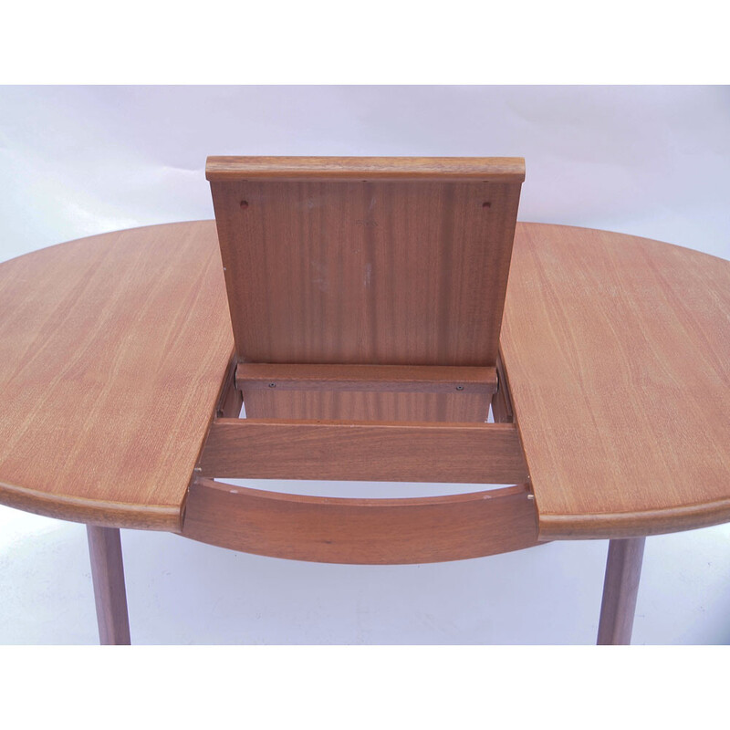 Table scandinave vintage avec rallonge papillon, 1960-1970