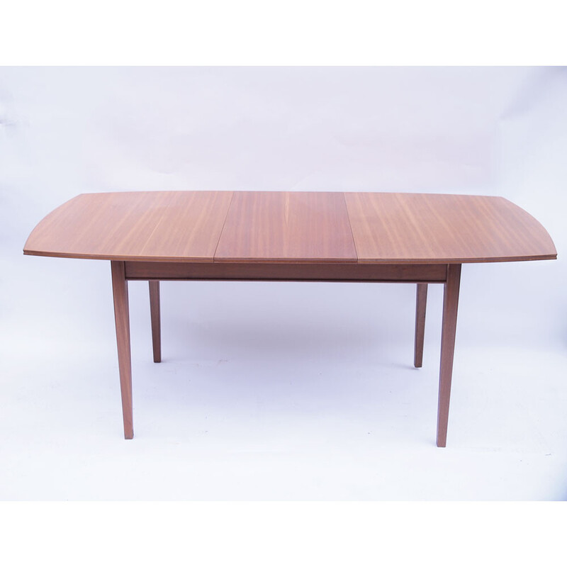 Scandinavian vintage table in light honey teak, 1960