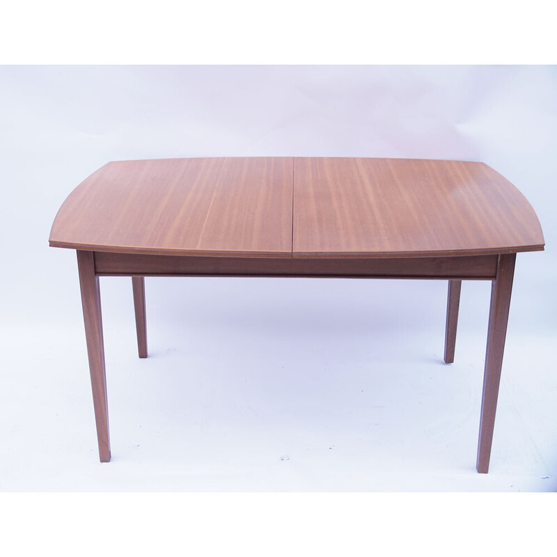 Tavolo vintage scandinavo in teak miele chiaro, 1960