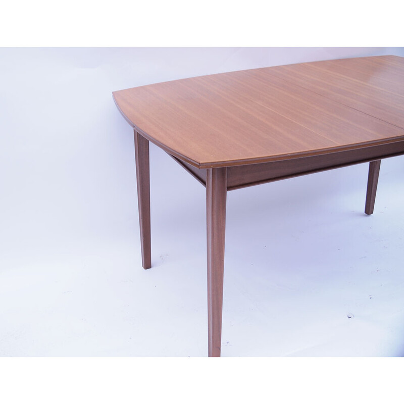 Scandinavian vintage table in light honey teak, 1960