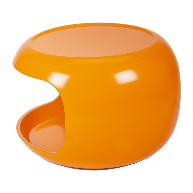 Orangefarbener Vintage-Beistelltisch für Horn Collection