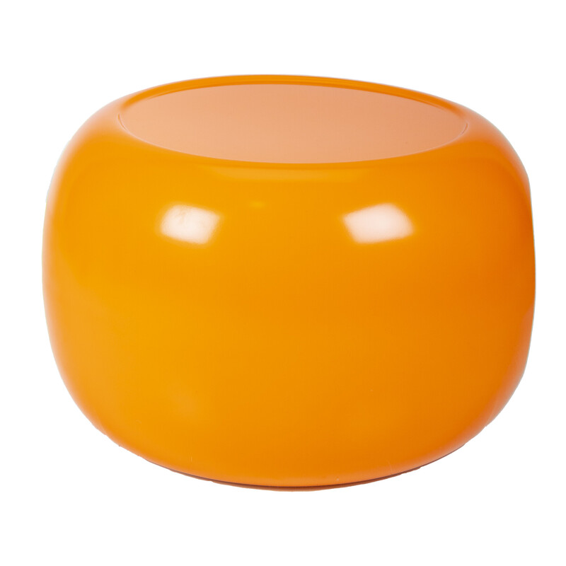 Orangefarbener Vintage-Beistelltisch für Horn Collection