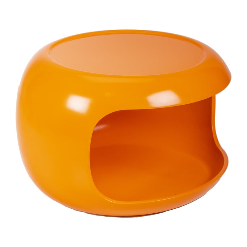 Vintage orange side table for Horn Collection