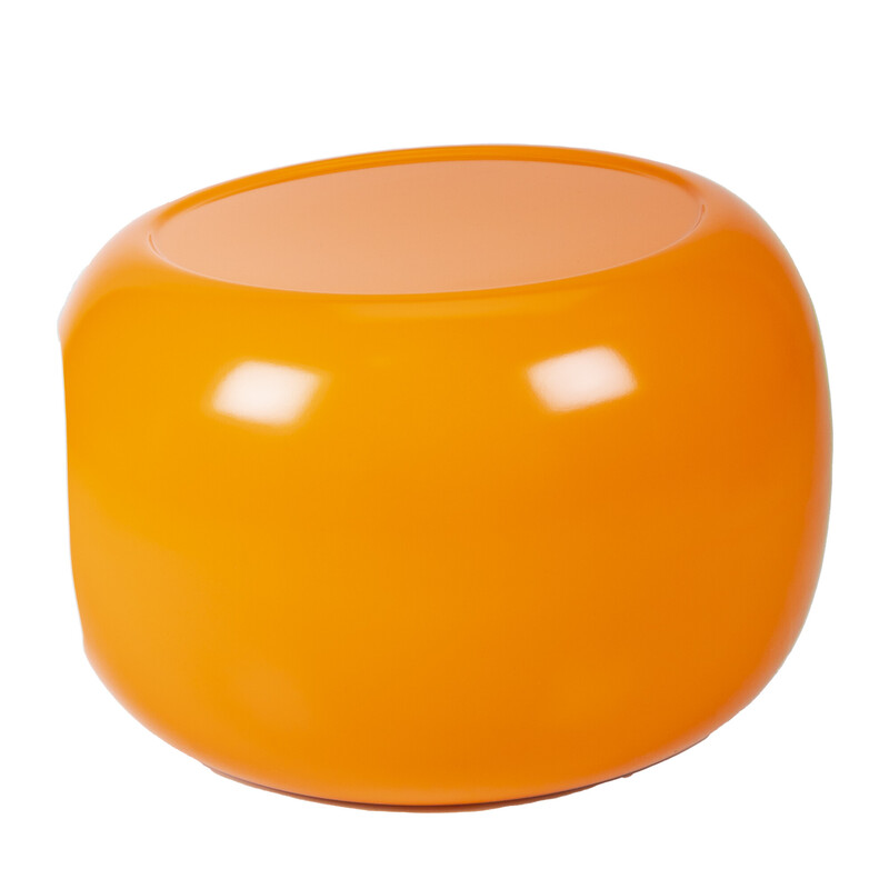 Vintage orange side table for Horn Collection