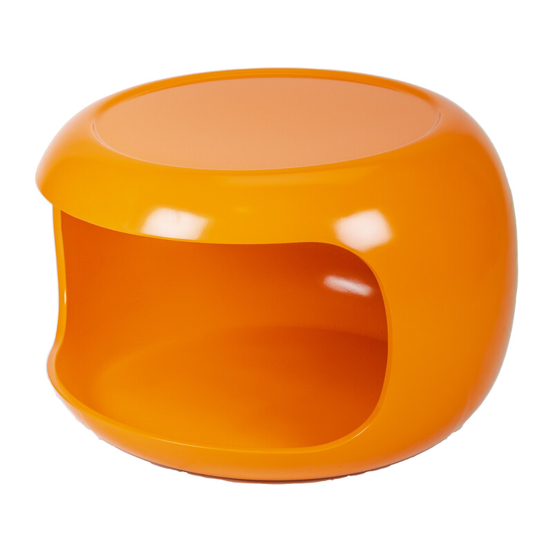 Mesa auxiliar vintage naranja para la colección Horn