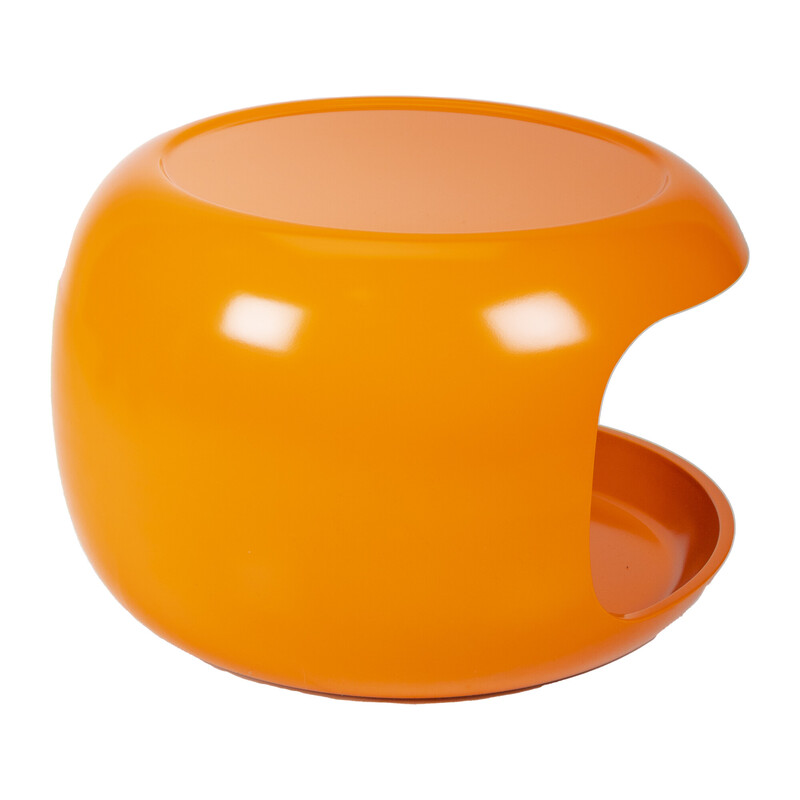Vintage orange side table for Horn Collection