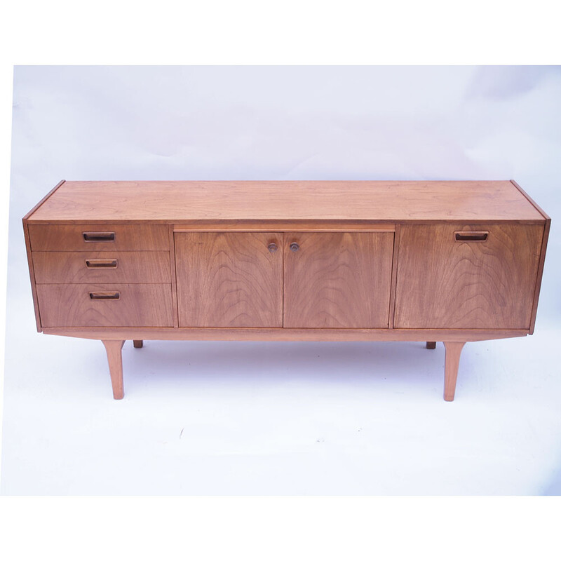 Scandinavian vintage sideboard with central knobs, 1960