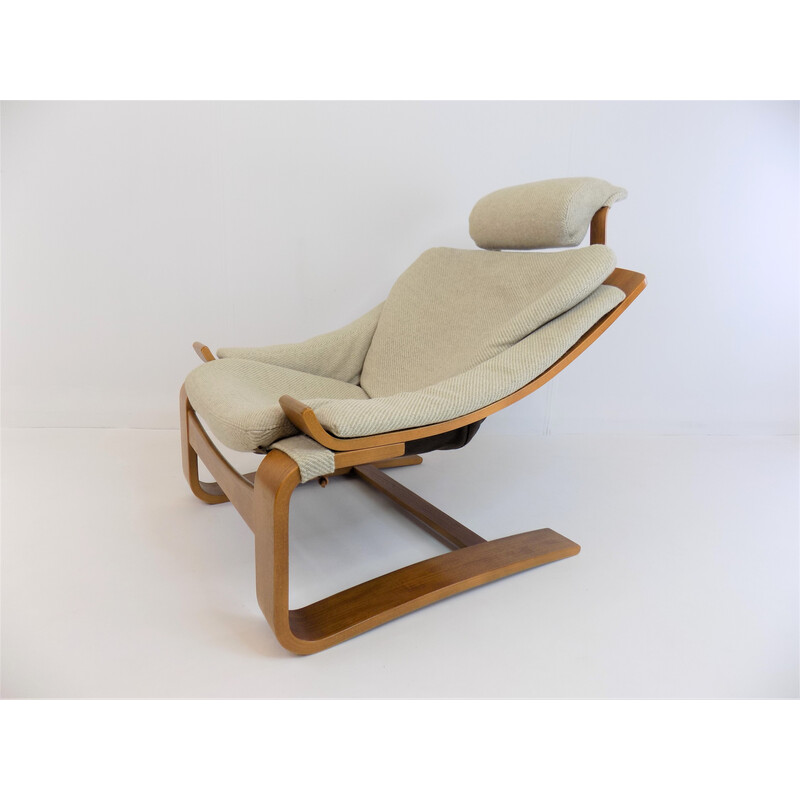 Vintage Kroken Sessel mit Ottomane von Ake Fribytter für Nelo