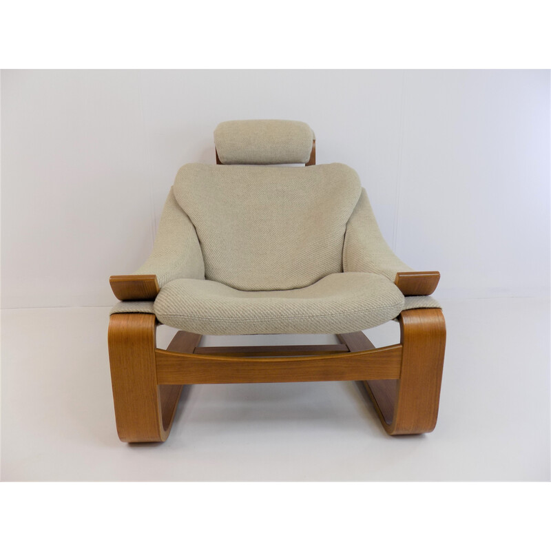 Sillón vintage Kroken con otomana de Ake Fribytter para Nelo