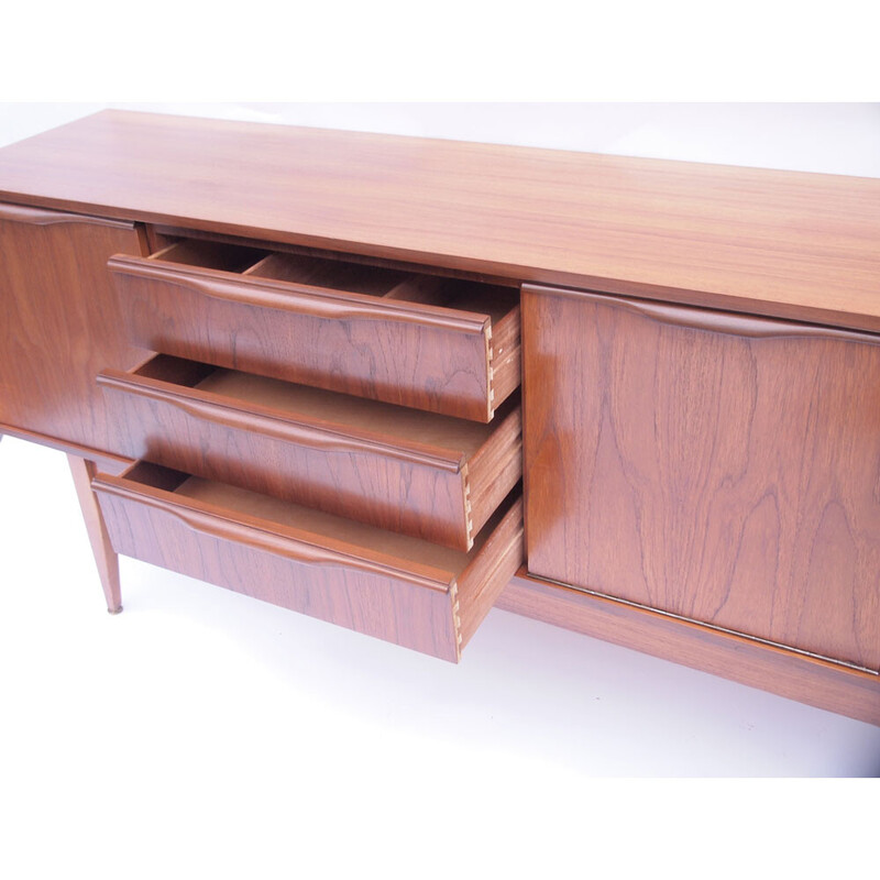 Scandinavian vintage sideboard with high legs, 1950-1960