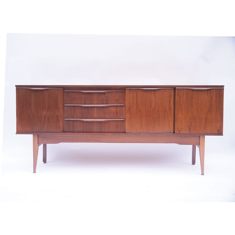 Scandinavian vintage sideboard with high legs, 1950-1960