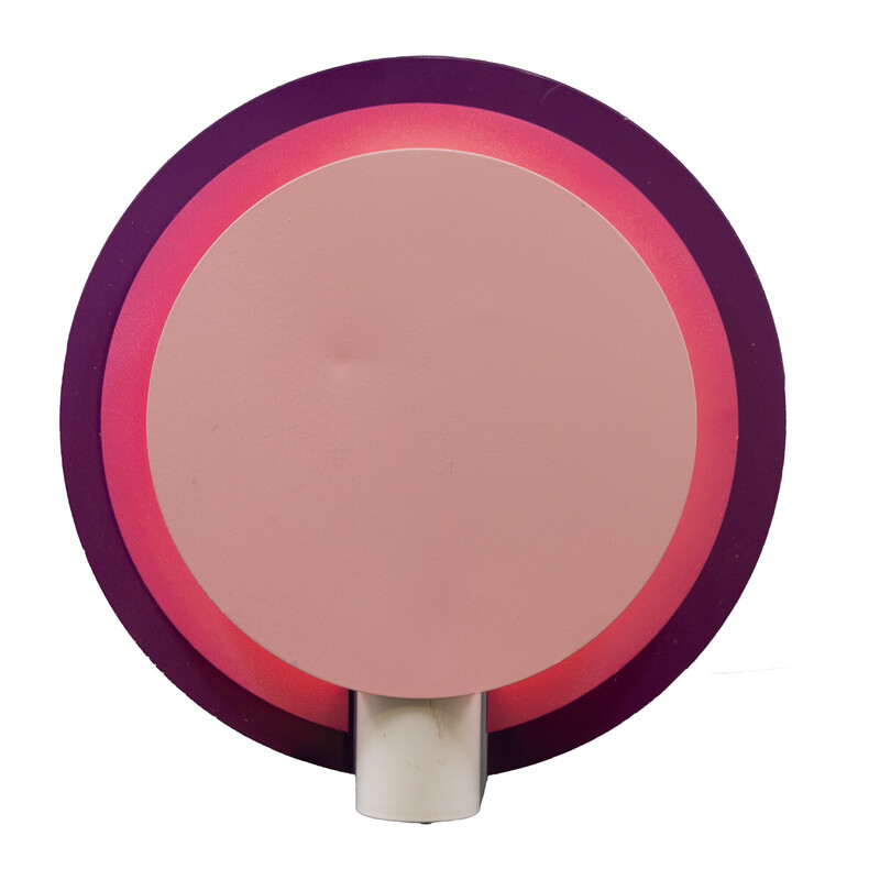 Vintage Pink La Planeta wall lamp for Lumiance