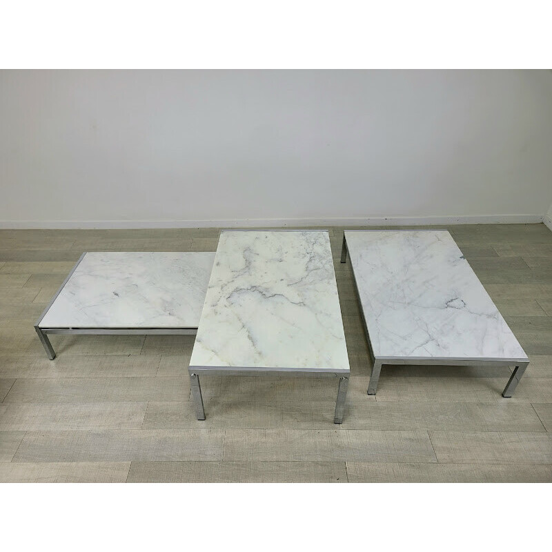 Tavolino vintage in marmo di J.A.Motte per Airborne, 1960