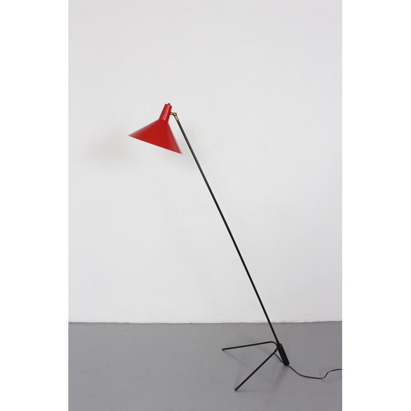 Grasshopper floor lamp by J.J.M. Hoogervorst - 1950s