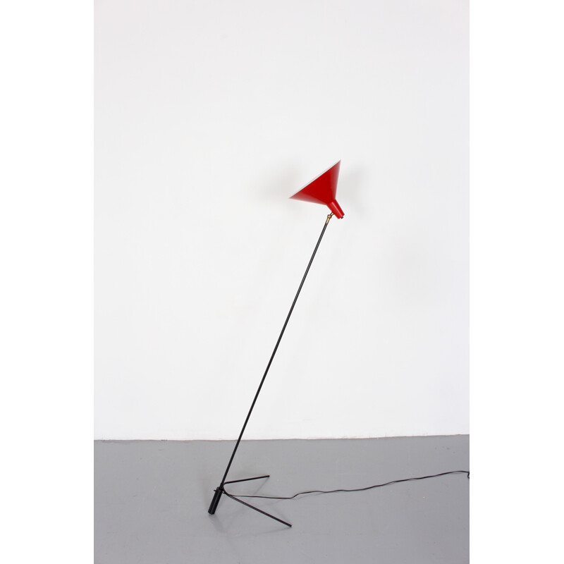 Grasshopper floor lamp by J.J.M. Hoogervorst - 1950s