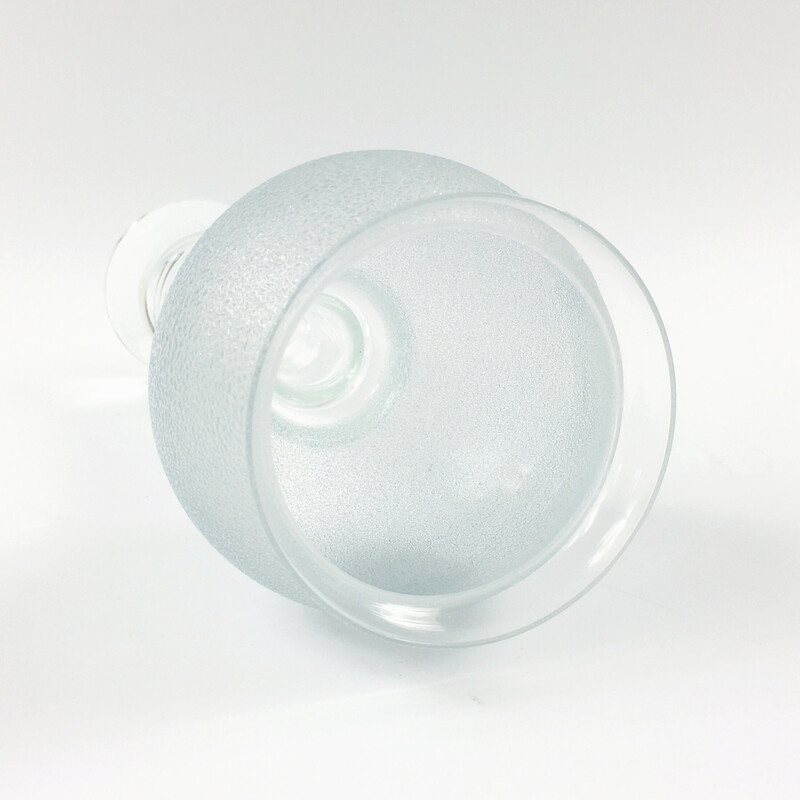 Scandinavian vintage minimalist glass vase by Bergdala, Sweden 1970s