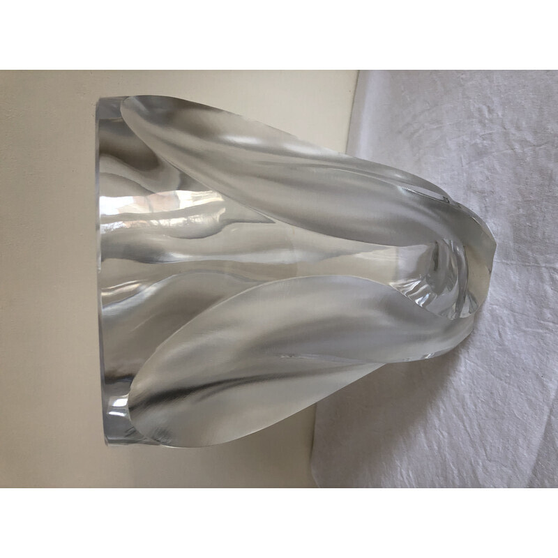 Vintage-Vase aus Kristall von Lalique, 1960