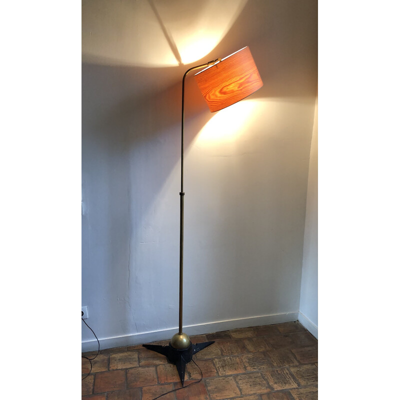 Vintage floor lamp by Robert Mathieu, France 1950