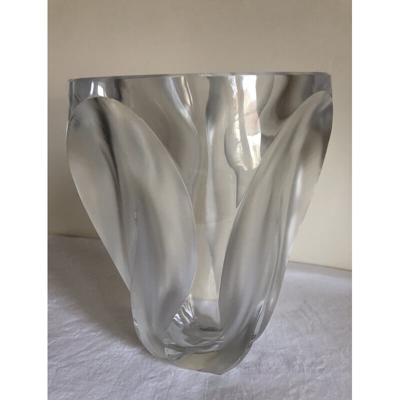 Vaso di cristallo vintage di Lalique, 1960