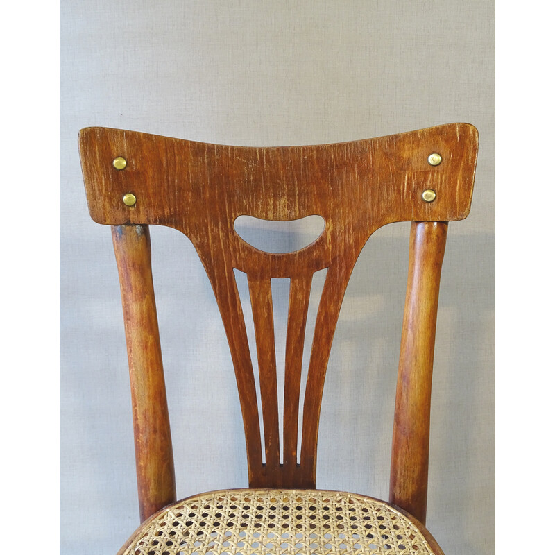Vintage Thonet box chair N°27, 1910-1930