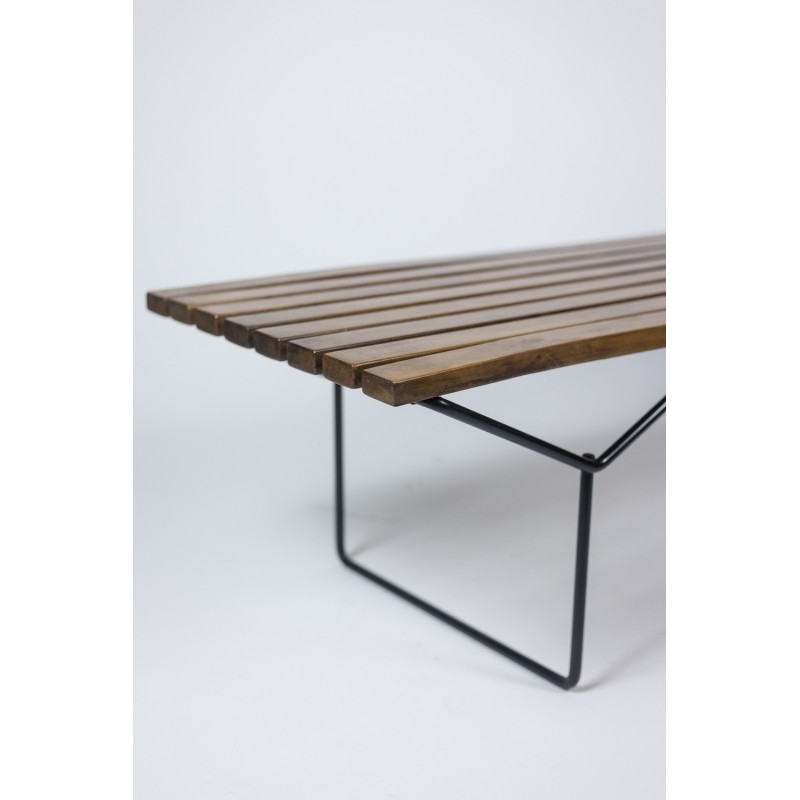 Vintage minimalist bench for Knoll, 1960