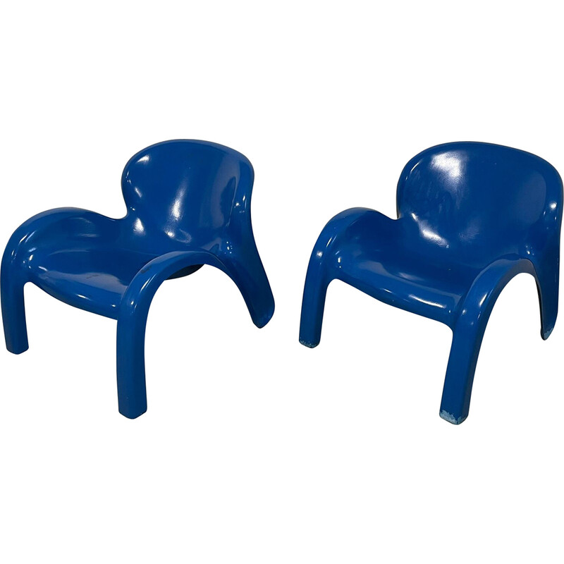 Pair of vintage Gn2 armchairs by Peter Ghyczy