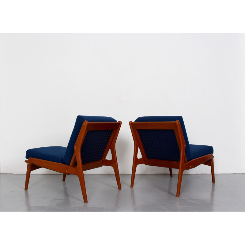 Set of two Danish teak lounge chairs - 1960s