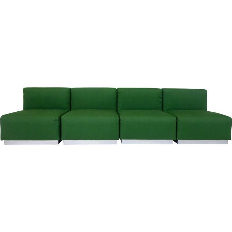 Mid-century green Italian armchair, 1960s