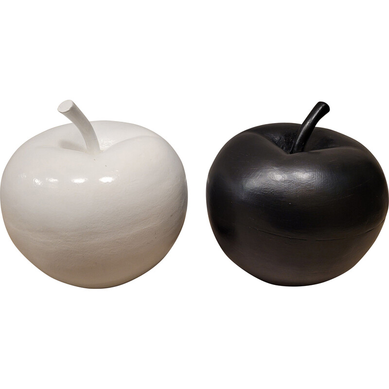 Vintage ceramic apples, Italy 1970