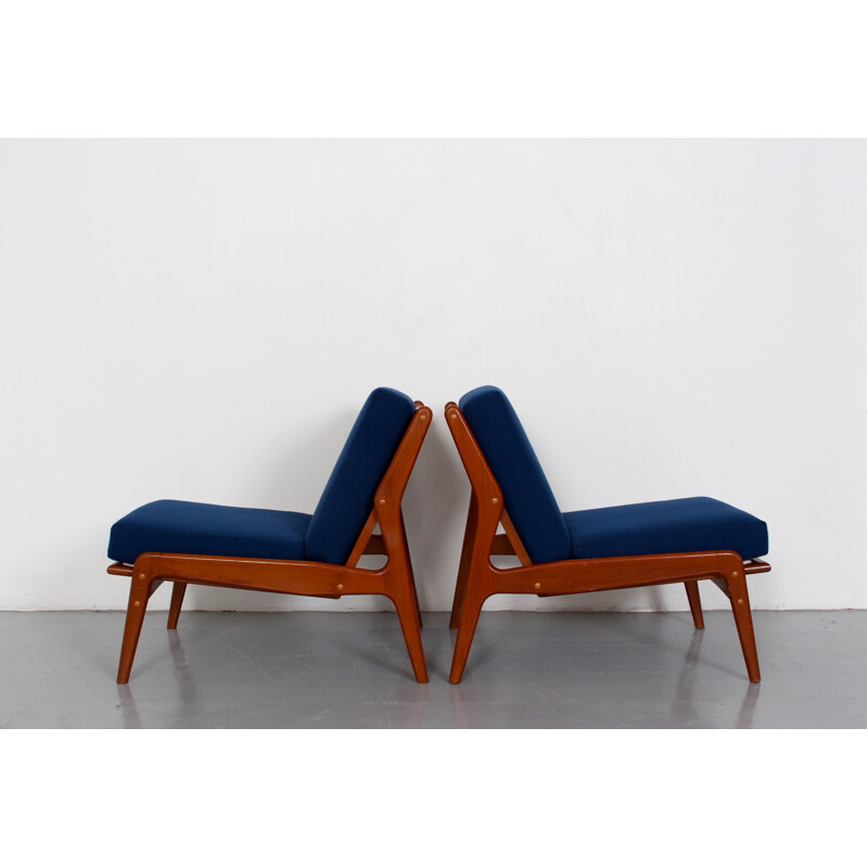 Set of two Danish teak lounge chairs - 1960s