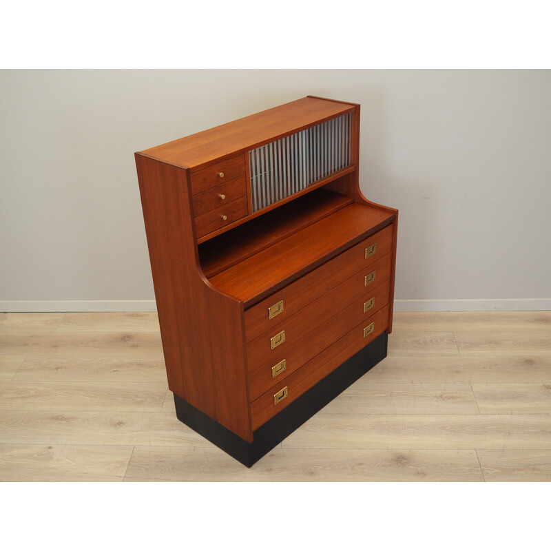 Vintage teak secretary, Denmark 1970s