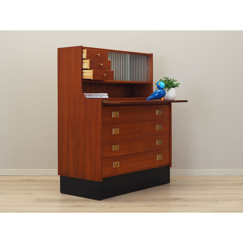 Vintage teak secretary, Denmark 1970s