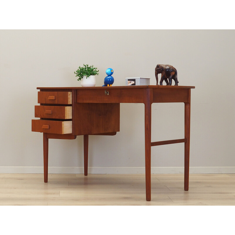 Vintage teakhouten bureau, Denemarken 1970