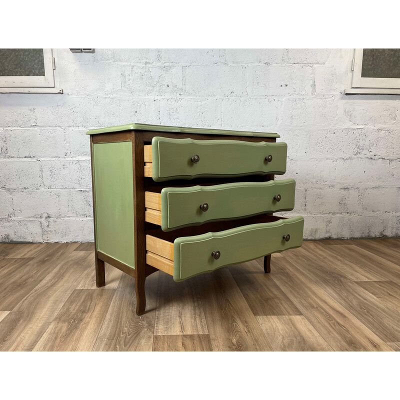Vintage dresser 3 drawers in restored wood