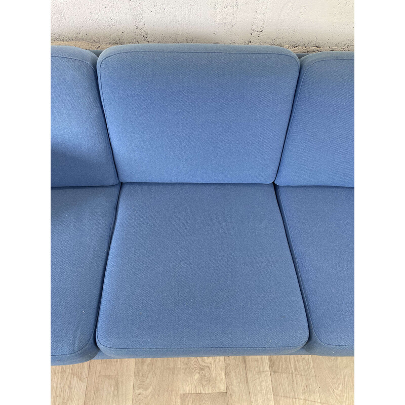 Scandinavian vintage 3 seater sky blue sofa, 1990