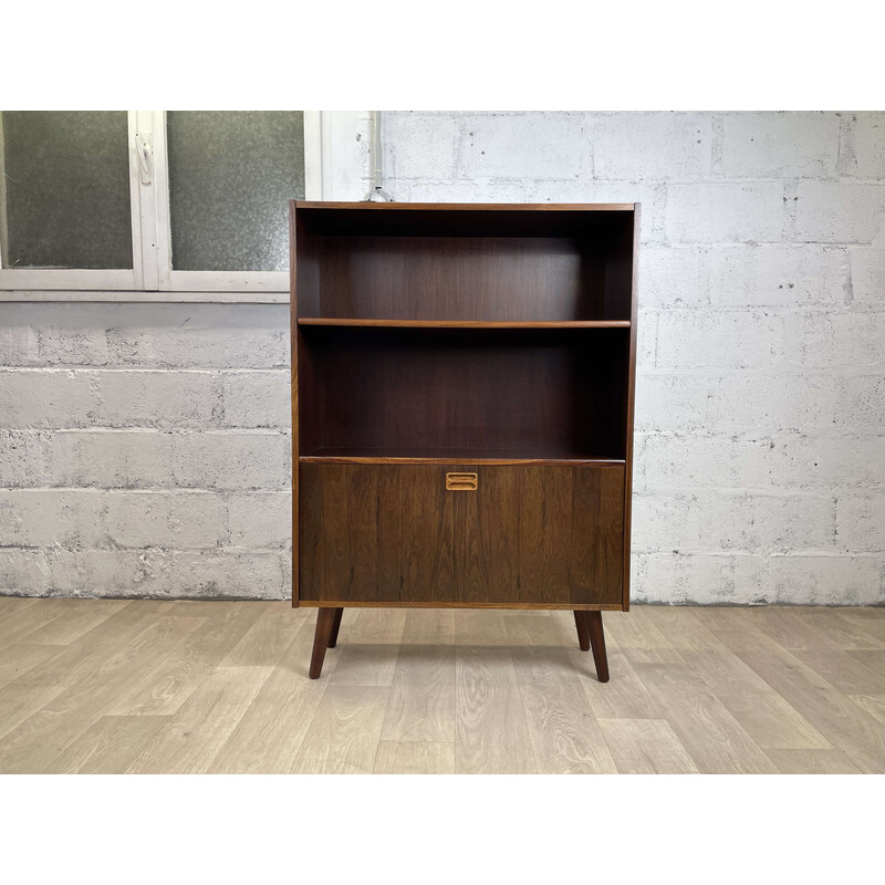 Scandinavian vintage rosewood bookcase, 1960