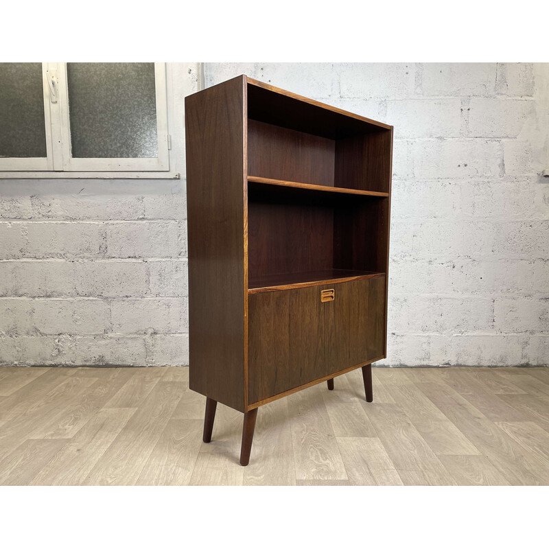 Scandinavian vintage rosewood bookcase, 1960