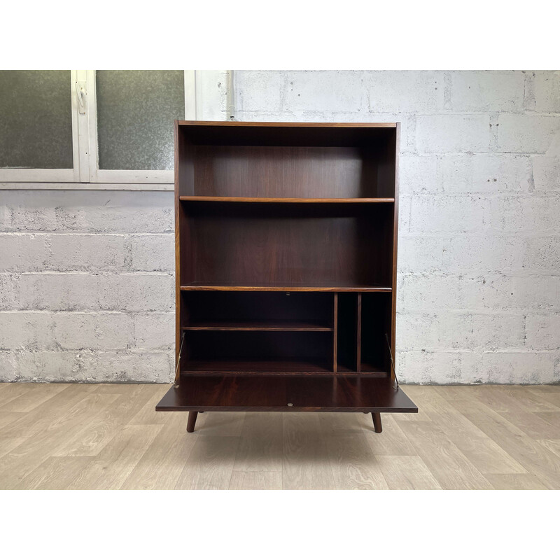 Scandinavian vintage rosewood bookcase, 1960