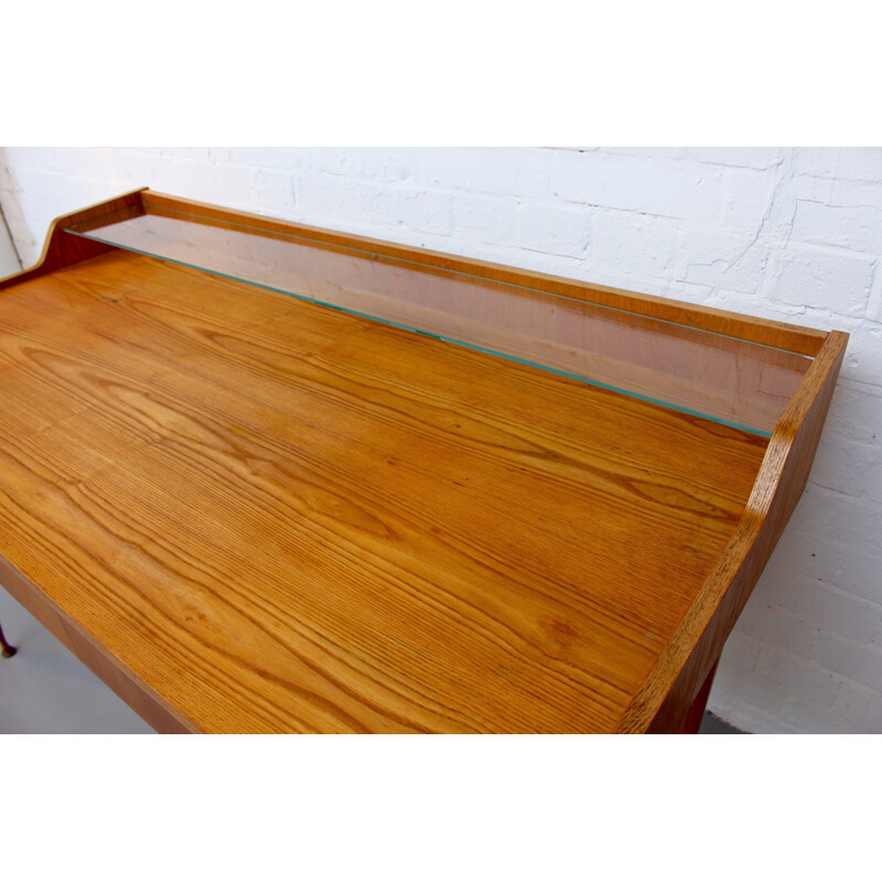 VEB desk in elm - 1950s